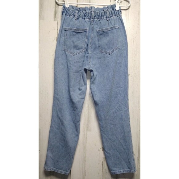 PacSun Light High Waisted Mom Jeans Size 28 Paper Bag - Picture 2 of 7
